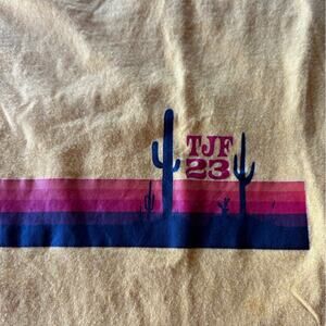 Print Graphic Tee T-shirt Medium Unisex Desert Top Cotton